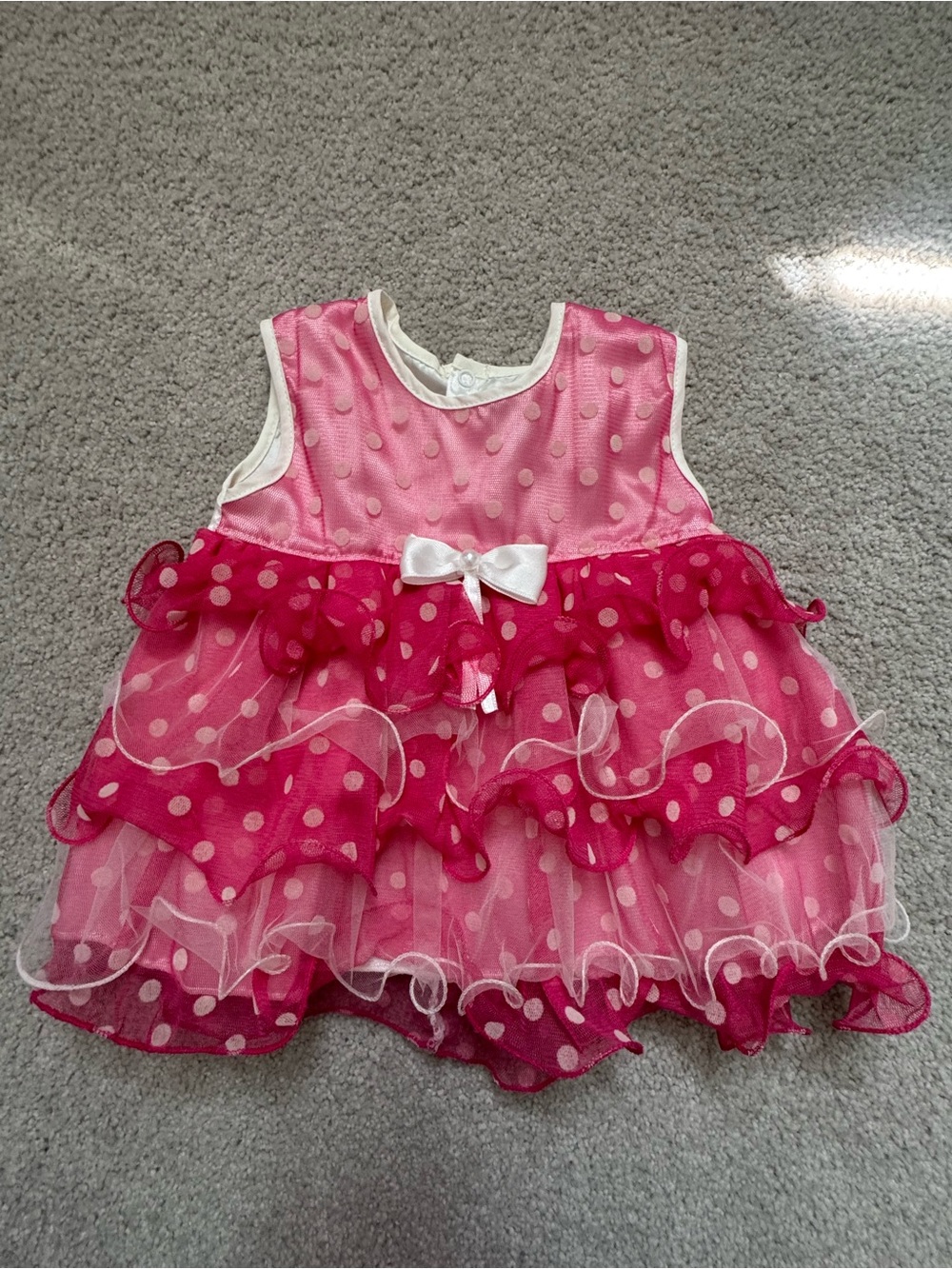 Pink ruffle dress